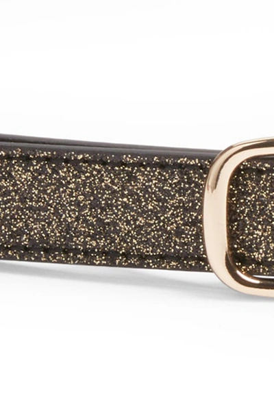 Shop Open Edit Lexi Glitter Skinny Belt In Gold Combo