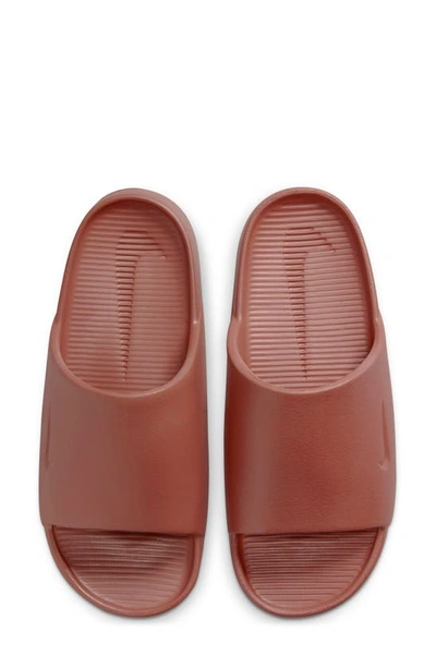 Shop Nike Calm Slide Sandal In Orange/ Rugged Orange