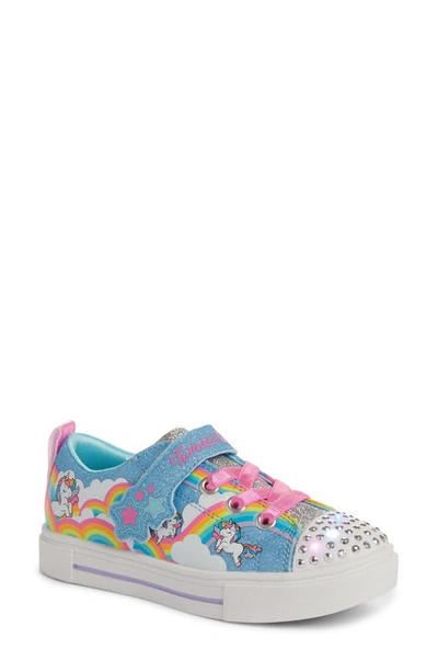 Shop Skechers Twinkle Sparks Light-up Sneaker In Blue/ Multi