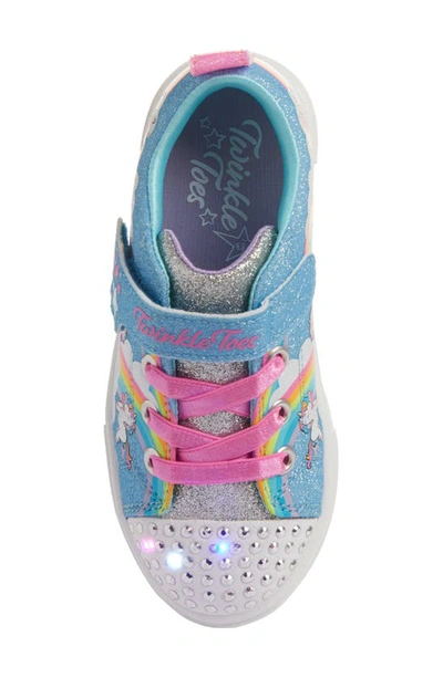 Shop Skechers Twinkle Sparks Light-up Sneaker In Blue/ Multi