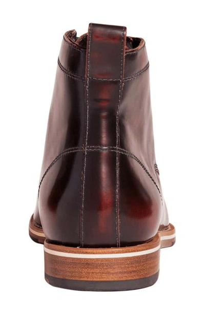Shop Helm Zind Plain Toe Boot In Burgundy