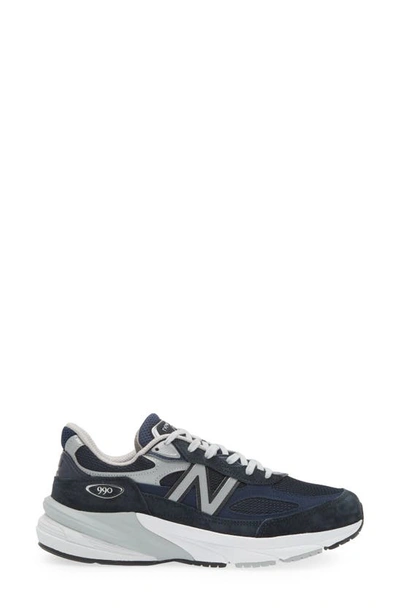 Shop New Balance 990v6 Core Running Shoe In Navy/ Navy