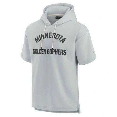 Shop Fanatics Signature Unisex  Gray Minnesota Golden Gophers Elements Super Soft Fleece Short Sleeve Pull