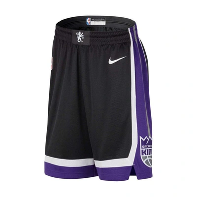 Shop Nike Black Sacramento Kings Swingman Icon Edition Shorts