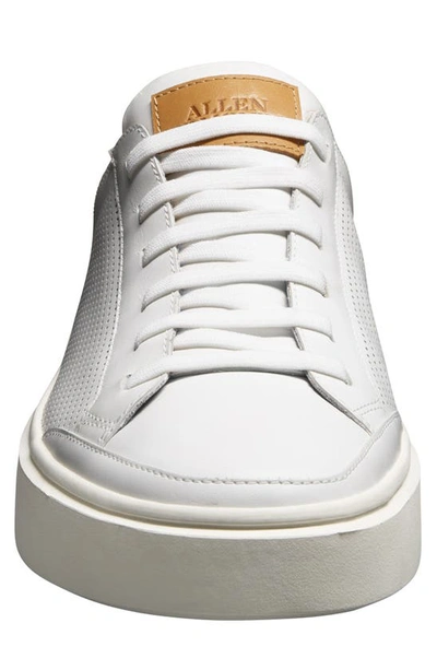 Allen Edmonds Oliver Perforated Sneaker In White