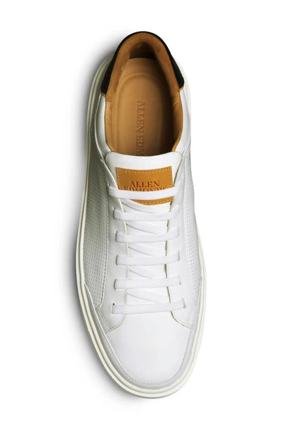 Allen Edmonds Oliver Perforated Sneaker In White