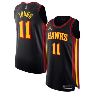 Shop Jordan Brand Trae Young Black Atlanta Hawks Authentic Player Jersey