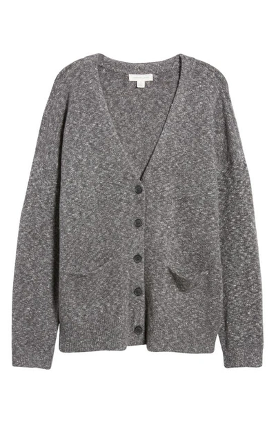 Shop Treasure & Bond Clean Oversize Cardigan In Grey Dark Heather