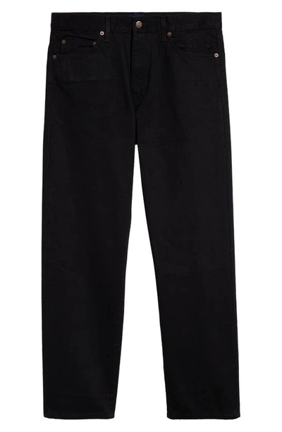 Noah Selvedge Straight Leg Jeans In Black