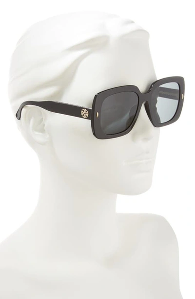 Shop Tory Burch 56mm Square Sunglasses In Black