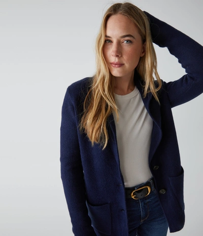 Michael Stars Diana Sweater Blazer In Nocturnal