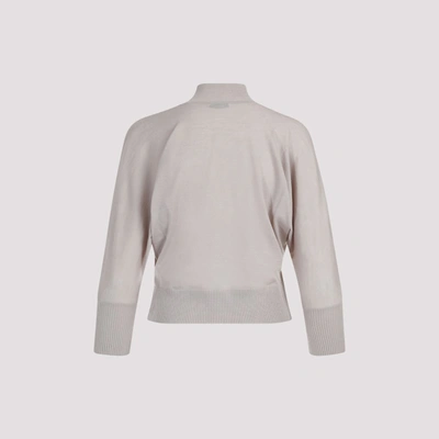 Shop Max Mara Talea Turtleneck Cropped Sweater In Nude &amp; Neutrals