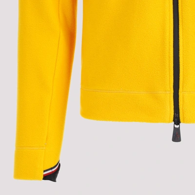 Shop Moncler Grenoble  Polyester Sweater Sweatshirt In Yellow &amp; Orange