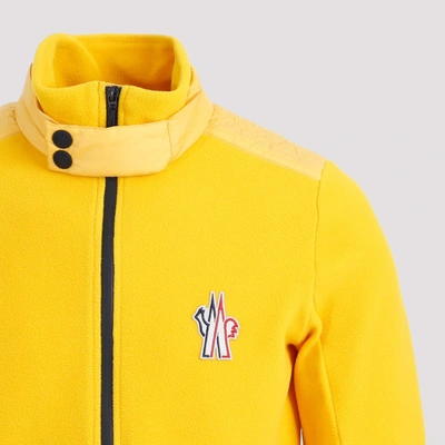 Shop Moncler Grenoble  Polyester Sweater Sweatshirt In Yellow &amp; Orange