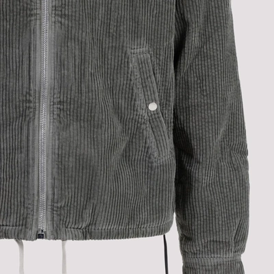 Shop Rick Owens Drkshdw Zip Front Jacket In Grey