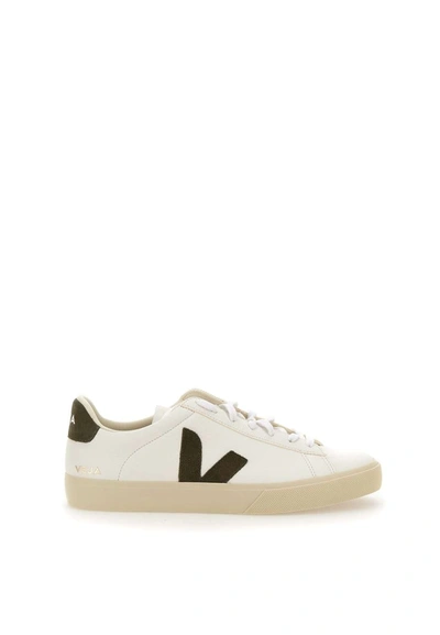Shop Veja "campo Chromofree Leather" Sneakers In White