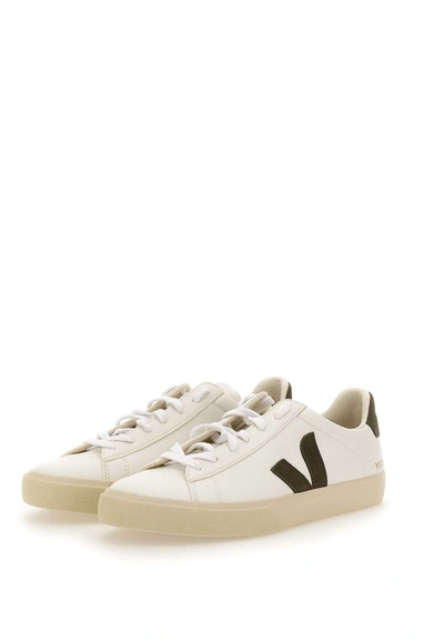 Shop Veja "campo Chromofree Leather" Sneakers In White