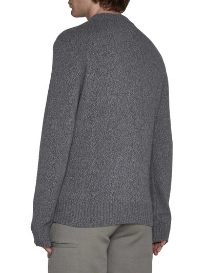 Shop Ami Alexandre Mattiussi Ami Paris Sweaters In Grey