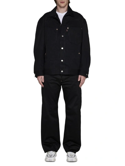 Shop Junya Watanabe Comme Des Garcon Coats In Black X Black