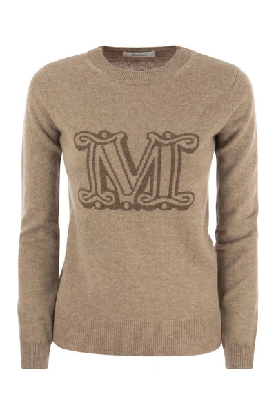 Shop Max Mara Pamir - Cashmere Sweater In Beige