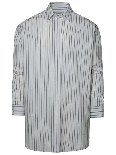Shop Off-white Zipper Stripe Shirt