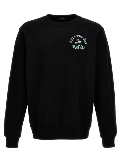 Shop Undercover 'keep The Sun In Your Brain' Sweatshirt In Black