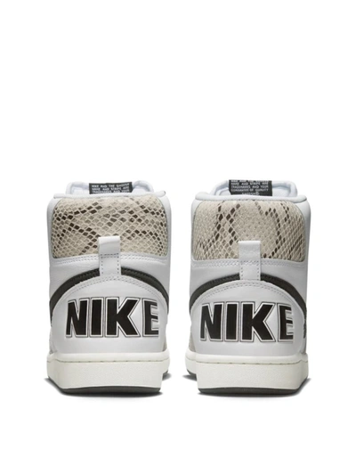 Shop Nike Terminator High Cocoa Snake Sneakers In White