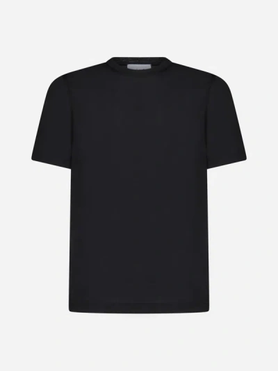 Shop D4.0 Virgin Wool T-shirt In Black