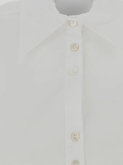 Shop Erika Cavallini Semi-couture Shirts In White