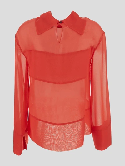 Shop Erika Cavallini Semi-couture Shirts In Red