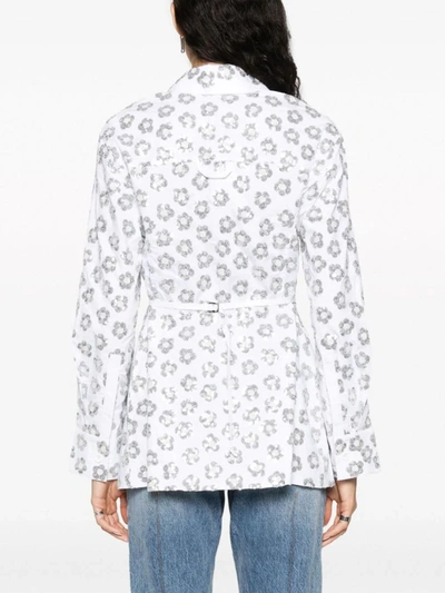 Shop Jacquemus Shirt In Eh Sequins Flowers Embroider