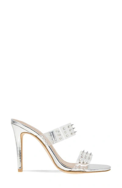 Shop Bcbgeneration Jidana Embellished Sandal In Clear Silver