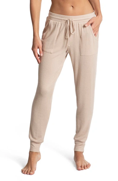 Shop Midnight Bakery Heathered Hacci Pocket Joggers In Cream Heather