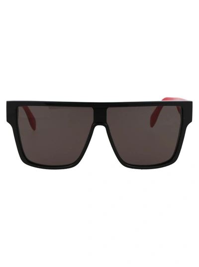 Shop Alexander Mcqueen Sunglasses In 003 Black Black Grey