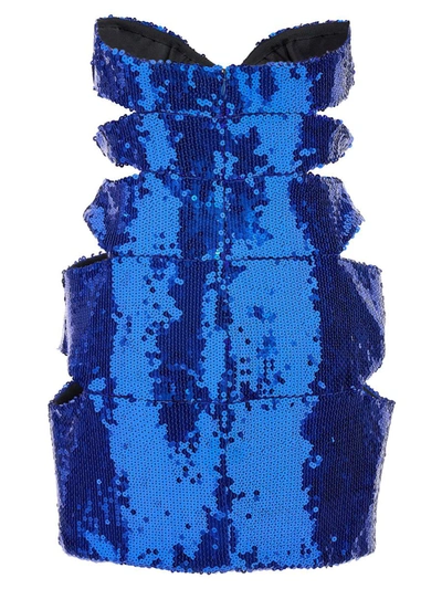 Shop Alexandre Vauthier 'couture Edit' Short Dress In Blue