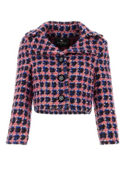 Shop Etro Jackets And Vests In Pink