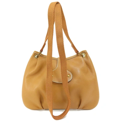 Shop Hermes Hermès Rodeo Brown Leather Shoulder Bag ()