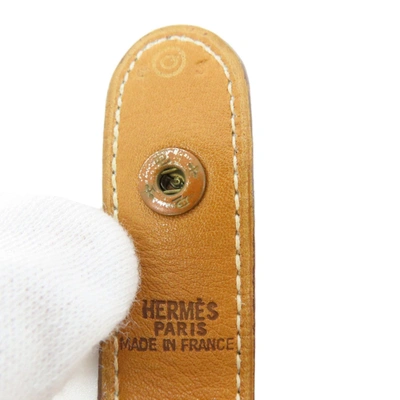Shop Hermes Hermès Rodeo Brown Leather Shoulder Bag ()