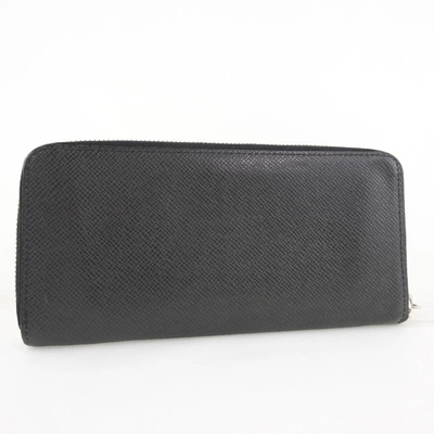 Pre-owned Louis Vuitton Zippy Wallet Vertical Black Leather Wallet  ()