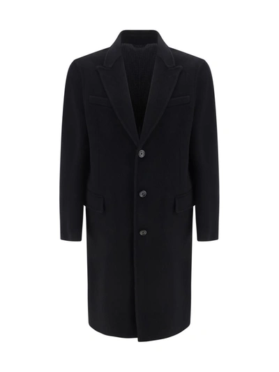 Shop Fendi Coats In Black/grey