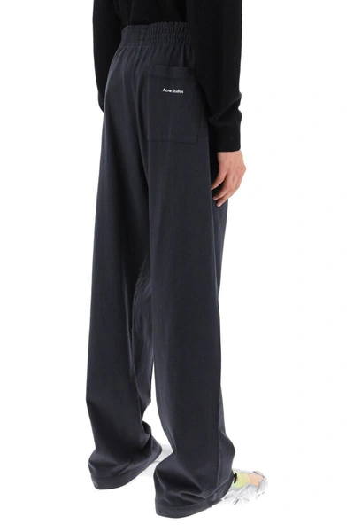 Shop Acne Studios Vintage Cotton Sweatpants In Black