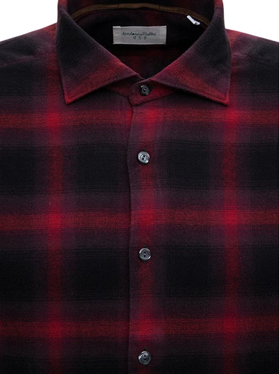 Shop Tintoria Mattei Check Flannel Shirt In Red