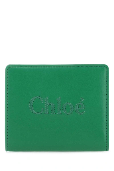Shop Chloé Chloe Wallets In Green