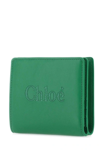 Shop Chloé Chloe Wallets In Green