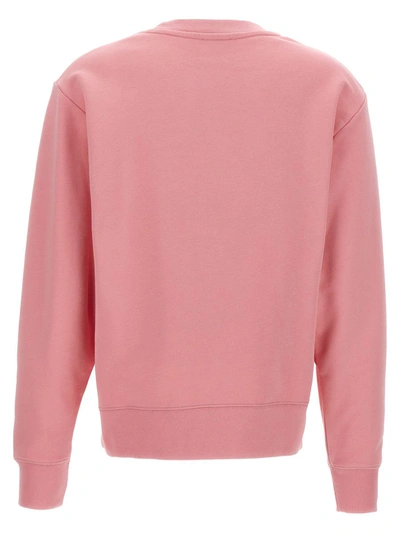 Shop Maison Kitsuné 'varisity' Sweatshirt In Pink