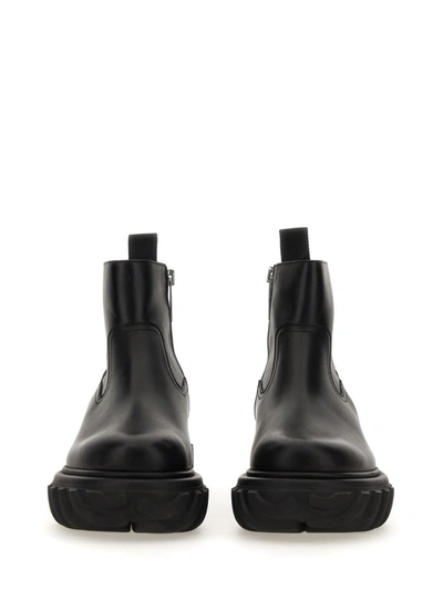 Shop Off-white Leather Boot In Black