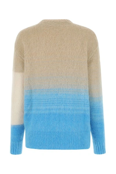Shop Off-white Off White Woman Multicolor Mohair Blend Sweater