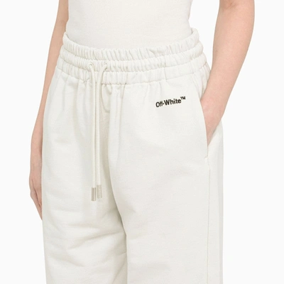 Shop Off-white Â„¢ White Cotton Jogging Trousers Women