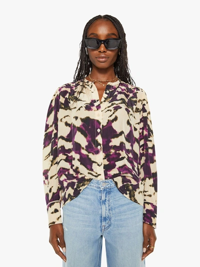 Shop Maria Cher Celia Blouse Wild Violet Shirt (also In S, M,l, Xl) In Multi