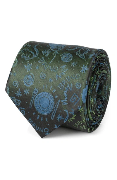 Shop Cufflinks, Inc . X Disney® Bruno Silk Blend Tie In Black Multi